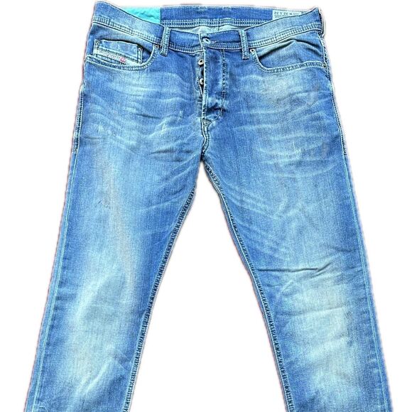 Diesel Men's Blue and Navy Jeans - Picture 1 of 3